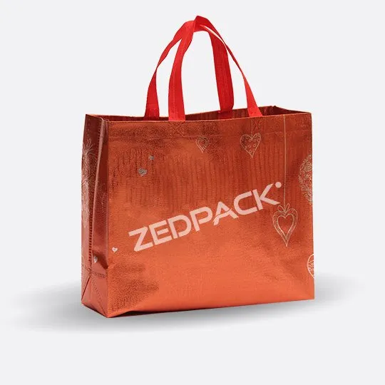 Metallic laminated gift bag