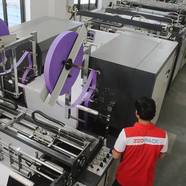 Bag making machine at the Zedpack plant